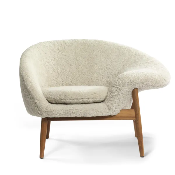 Fried Egg Right Armchair Sheepskin Moonlight