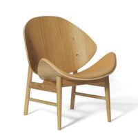 De Oranje Fauteuil met Zitting Bekleding Soavé/Eik