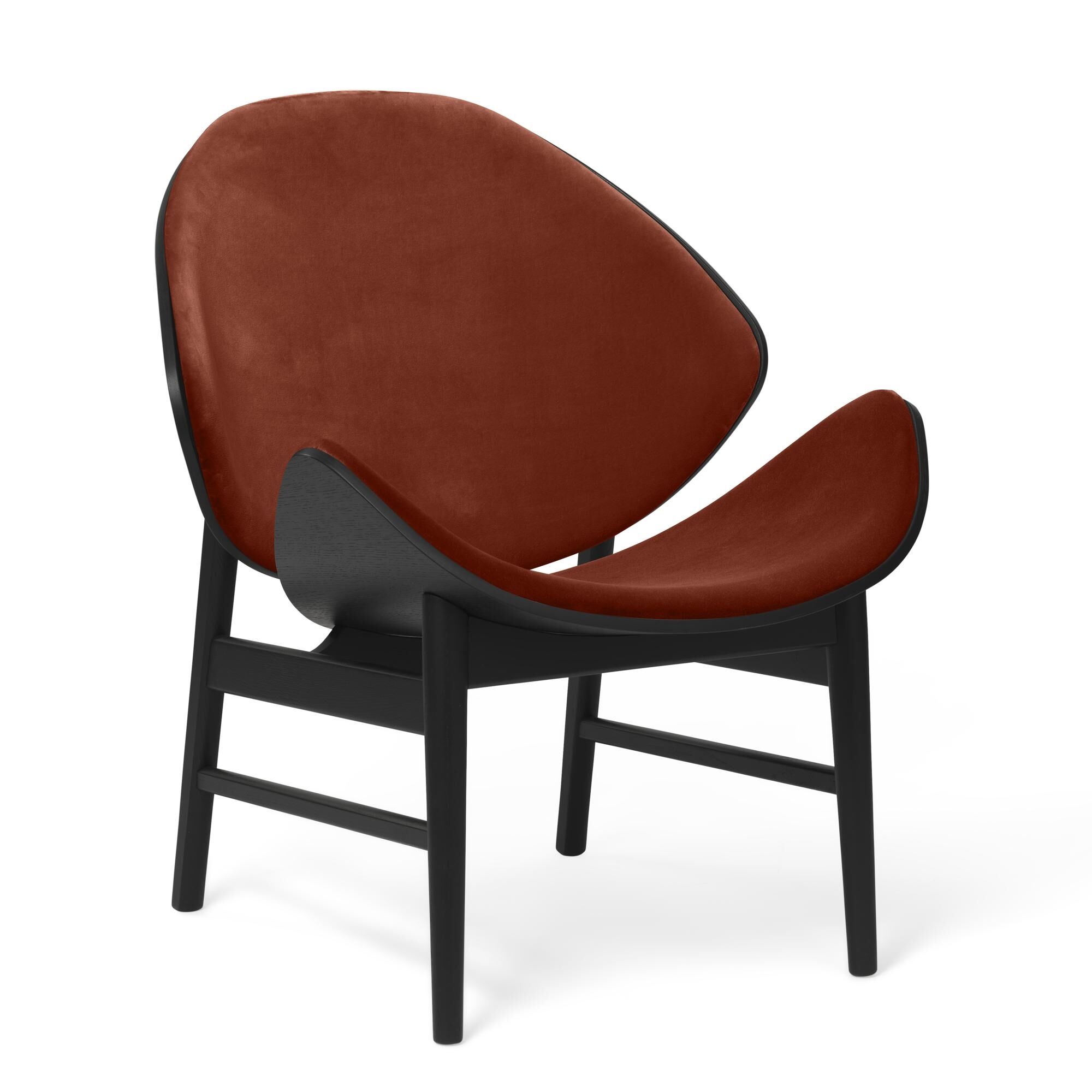 The Orange Lnestol med Sde og Rygpolstring Ritz 3701/Sort Egetr
