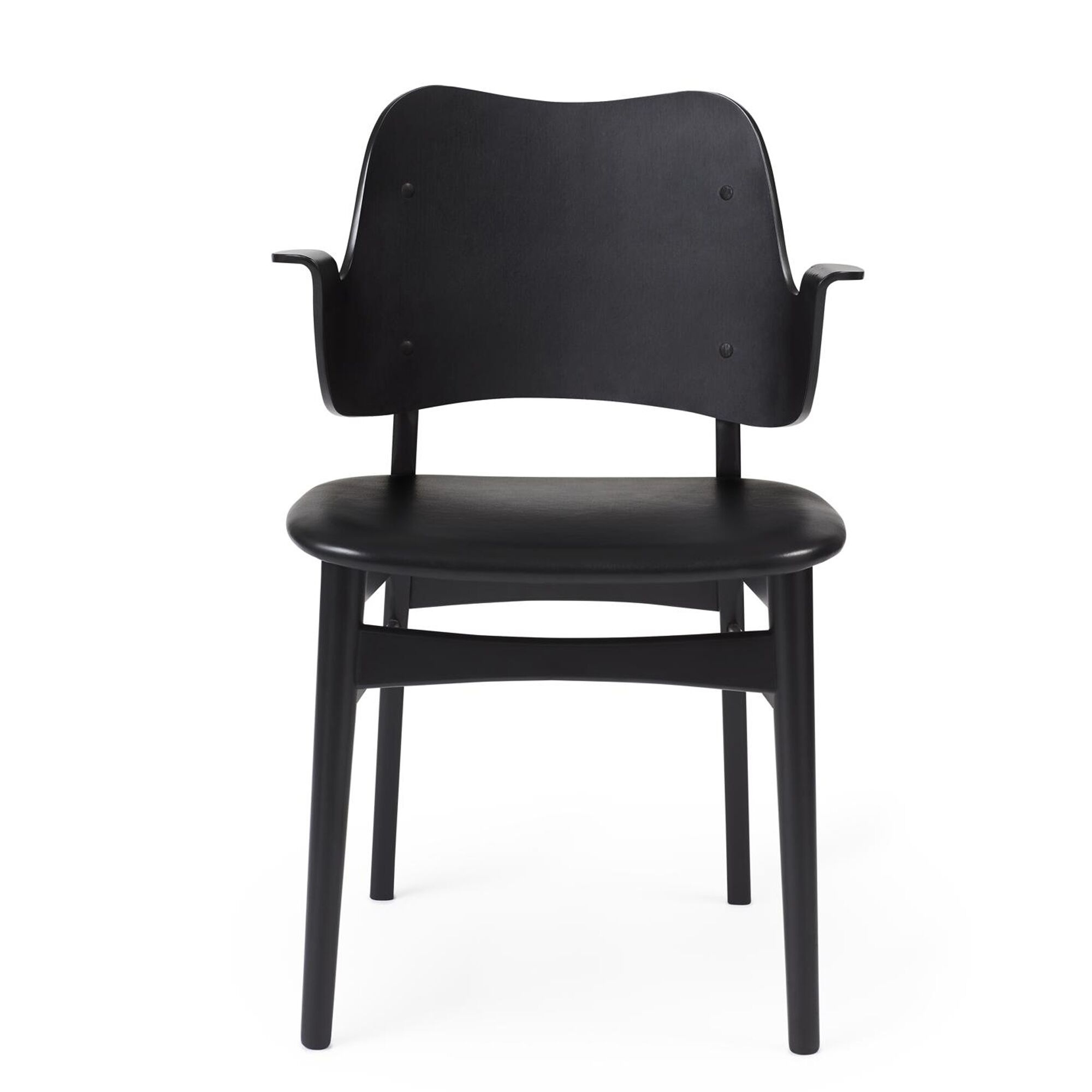 Gesture Spisestol med Setetrekk i Sort Bjørk/ Prescott 207