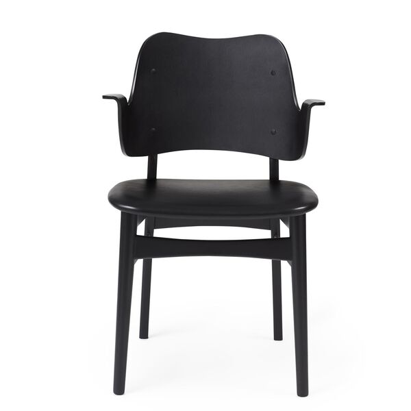 Gesture Esszimmerstuhl mit Sitzpolsterung Schwarz Gebeizte Birke/Prescott 207