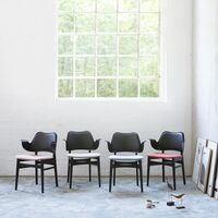 Gesture Dining Chair with Seat and Back Upholstery Teak Oak/Silk 0250