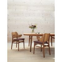 Gesture Dining Chair with Seat and Back Upholstery White Oiled Oak/Silk 0250