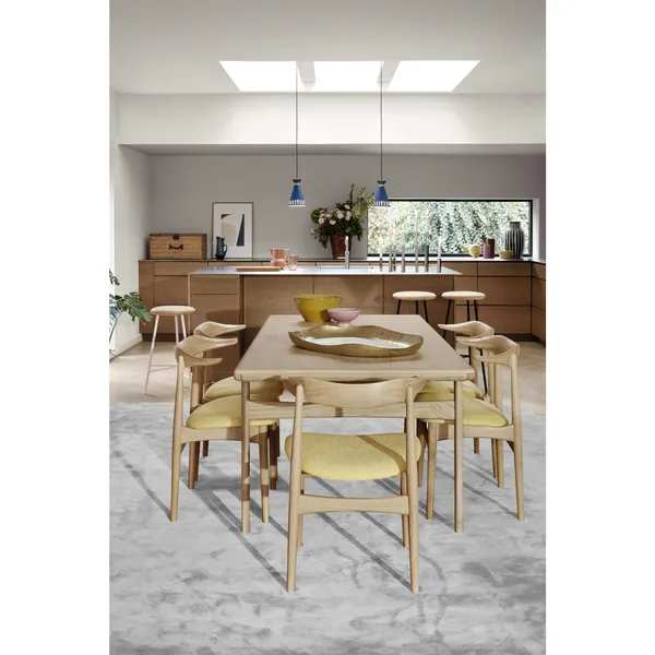 Pebble Bar Stool H65 Ash/ White