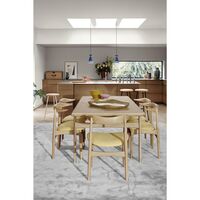 Pebble Bar Stool H65 Ash/ White