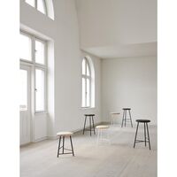 Pebble Barhocker H76 Esche/ Weiß