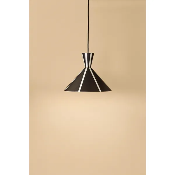 Bloom Stripe Pendant Black Noir/ Warm White