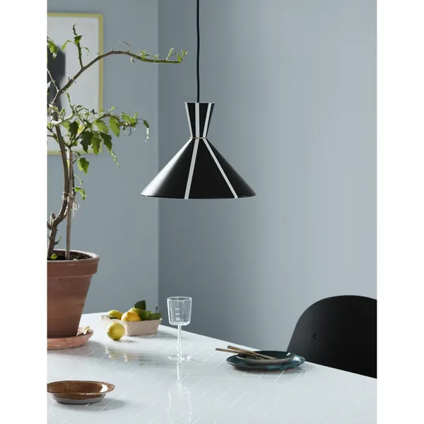 Bloom Stripe Pendant Black Noir/ Warm White