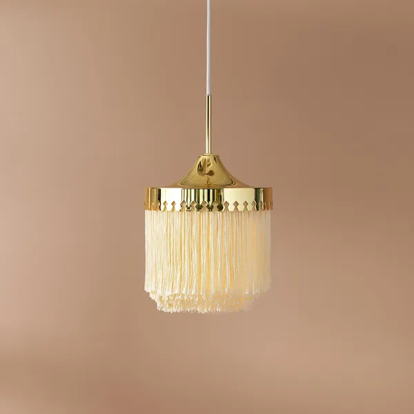 Fringe Pendant Ø20 Cream White