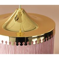 Fringe Pendant Ø20 Pale Pink