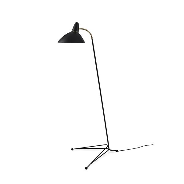 Lampada da Terra Calda Nordica Lightsome Nero Noir