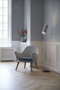 Trombone Floor Lamp Aluminum