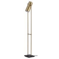Trombone Floor Lamp Brass