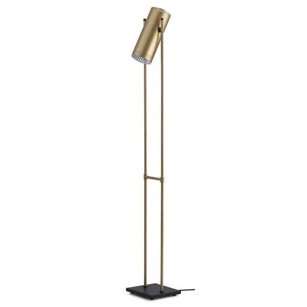 Trombone Floor Lamp Brass
