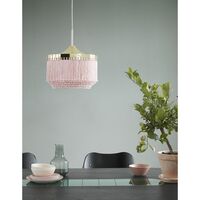 Fringe Pendelleuchte Ø30 Rosa