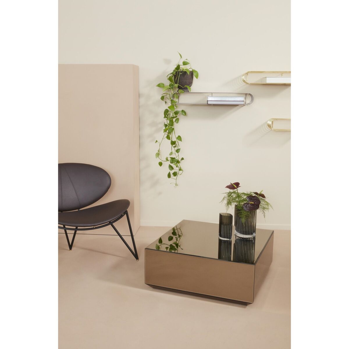 SPECULUM Table Basse 80 cm Brun