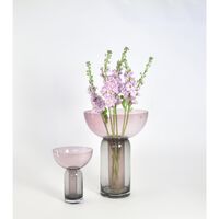 TORUS Vase H19 Sort/Rose