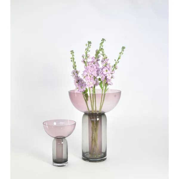 TORUS Vase H33 Black/ Rose