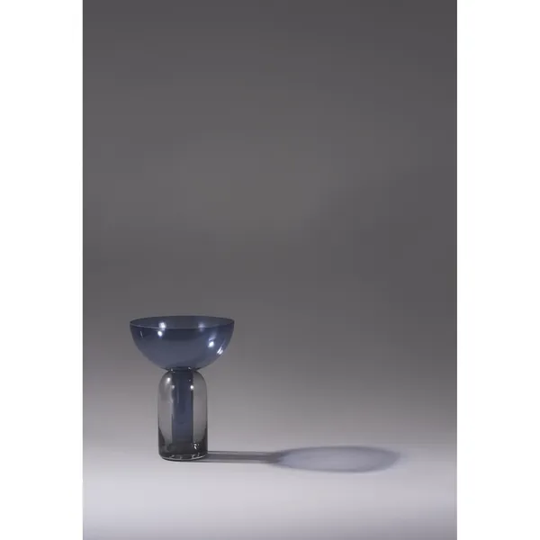 TORUS Vase H19 Sort/ Marineblå