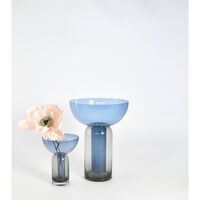 TORUS Vase H33 Black/ Navy