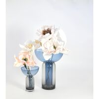TORUS Vase H33 Black/ Navy