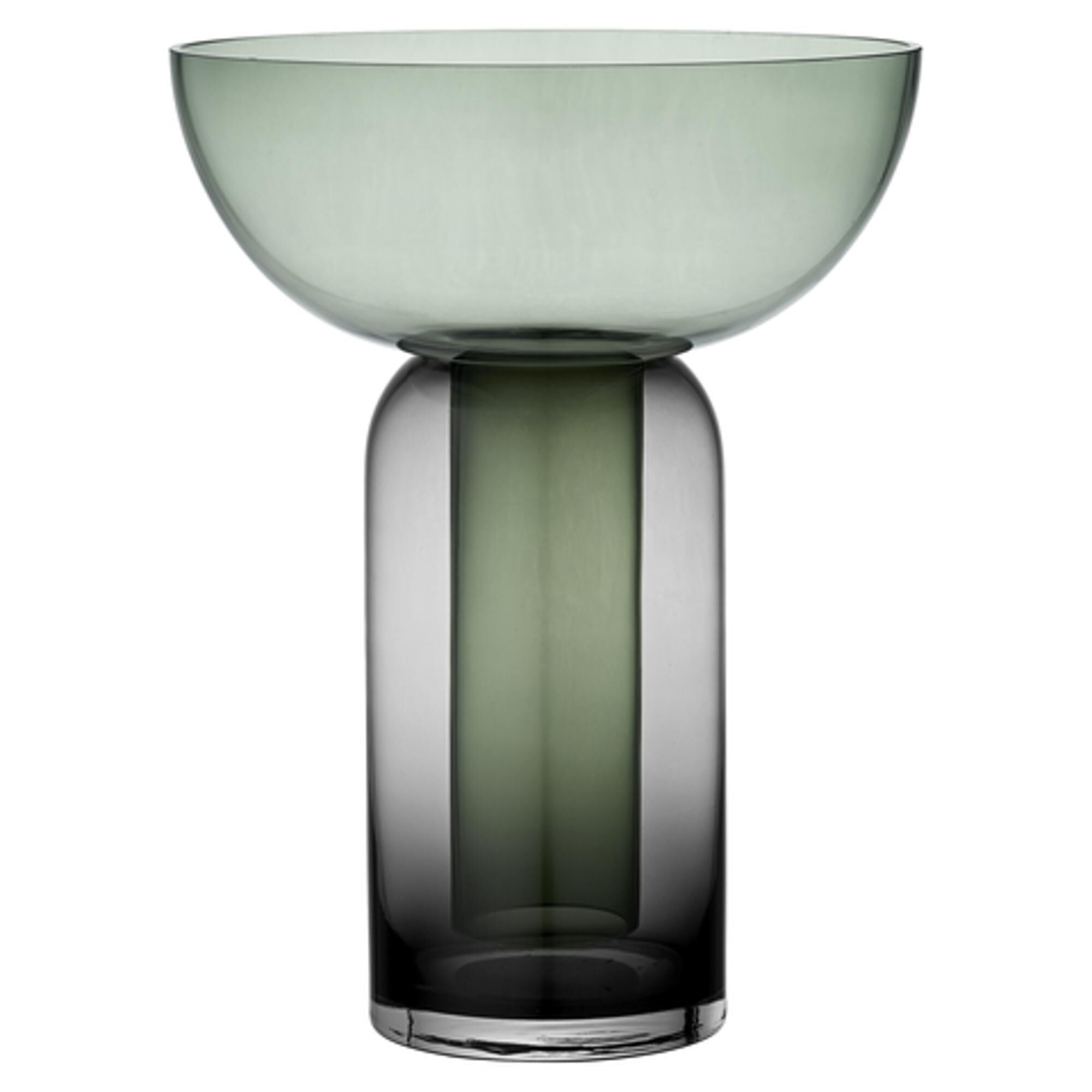 TORUS Vase H33 Sort/Skogfarget