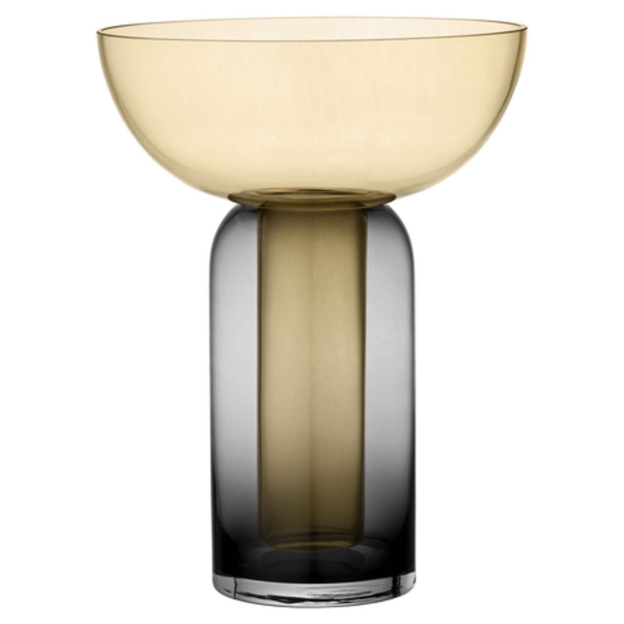 TORUS Vase H33 Noir/ Ambre