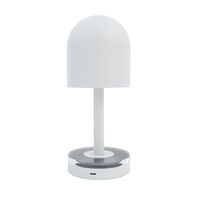 LUCEO Portable Table Lamp White/ Clear