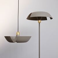 CYCNUS Floor Lamp Taupe/Gold