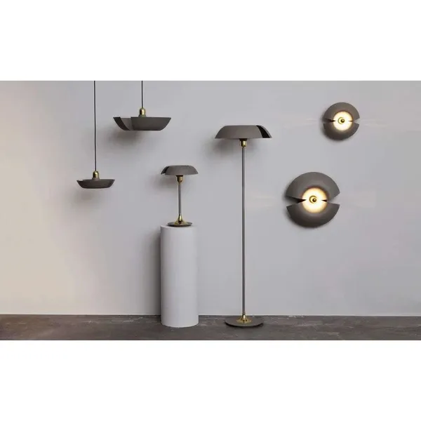 CYCNUS Lampe de Table Taupe/or