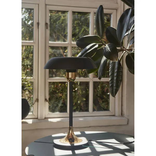 CYCNUS Lampe de Table Taupe/or