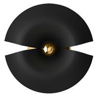 CYCNUS Væglampe Lille Sort/Guld
