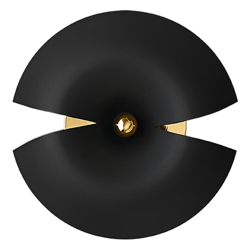 Cycnus V&auml;gglampa Stor Svart/ Guld