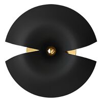 CYCNUS Væglampe Stor Sort/Guld