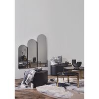 FLOREO Tappeto Ø130 Tortora/ Grigio/ Nero