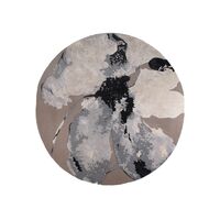FLOREO Carpet Ø200 Taupe/ Gray/ Black