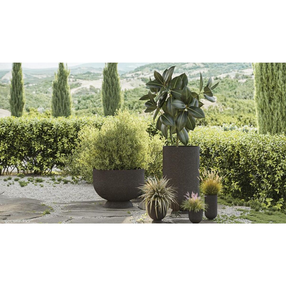 TERRA Flowerpot/Vase H45xØ60 Java Brown