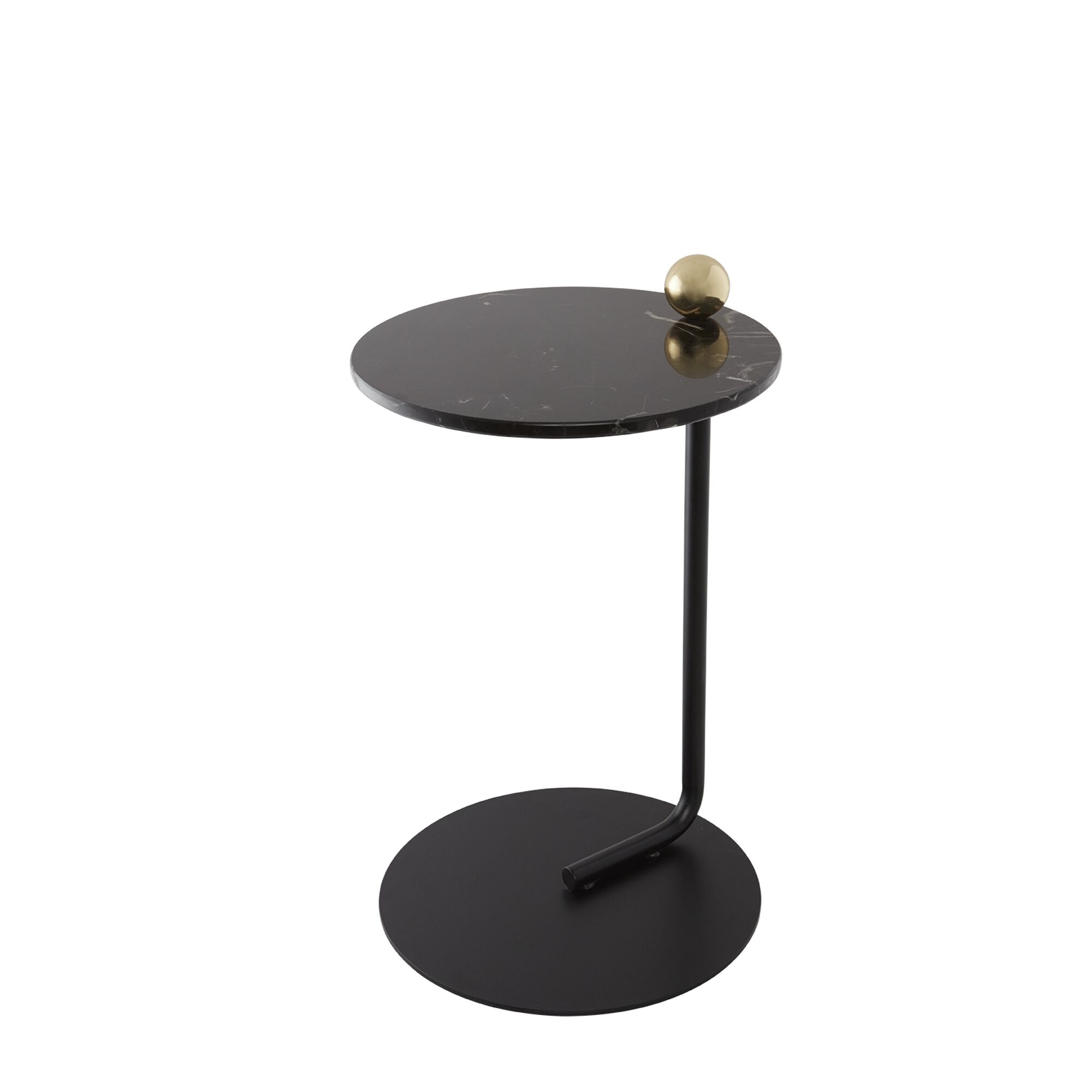 CASTELLUM Sidebord Sort/Marmor