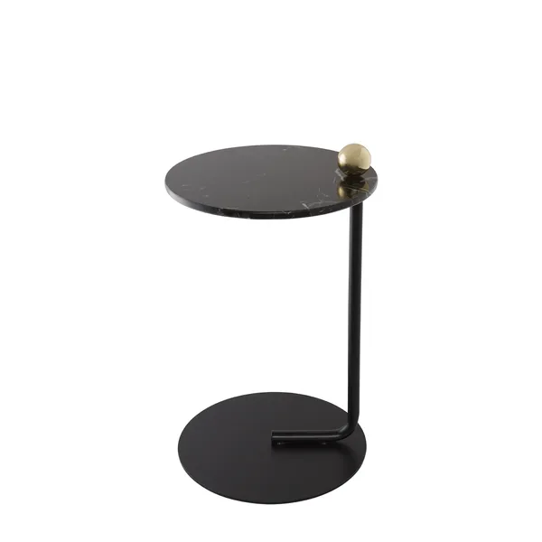 CASTELLUM Side Table Black/ Marble
