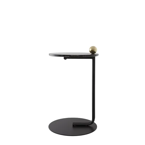 CASTELLUM Side Table Black/ Marble