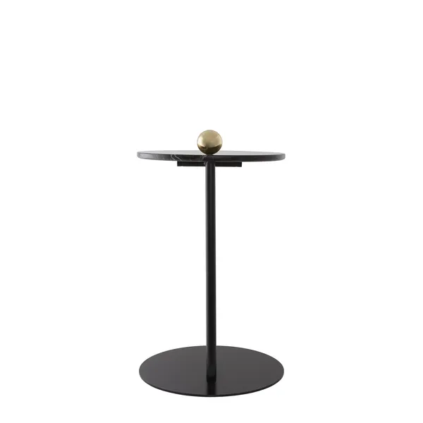 CASTELLUM Side Table Black/ Marble