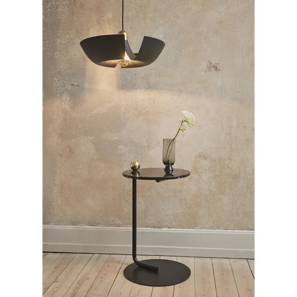 CASTELLUM Side Table Black/ Marble