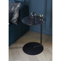 CASTELLUM Side Table Black/ Marble