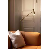 Hubble Read Vloerlamp Geborsteld Messing