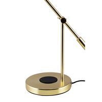 Hubble Read Table Lamp with Wireless Charging Brushed Brass