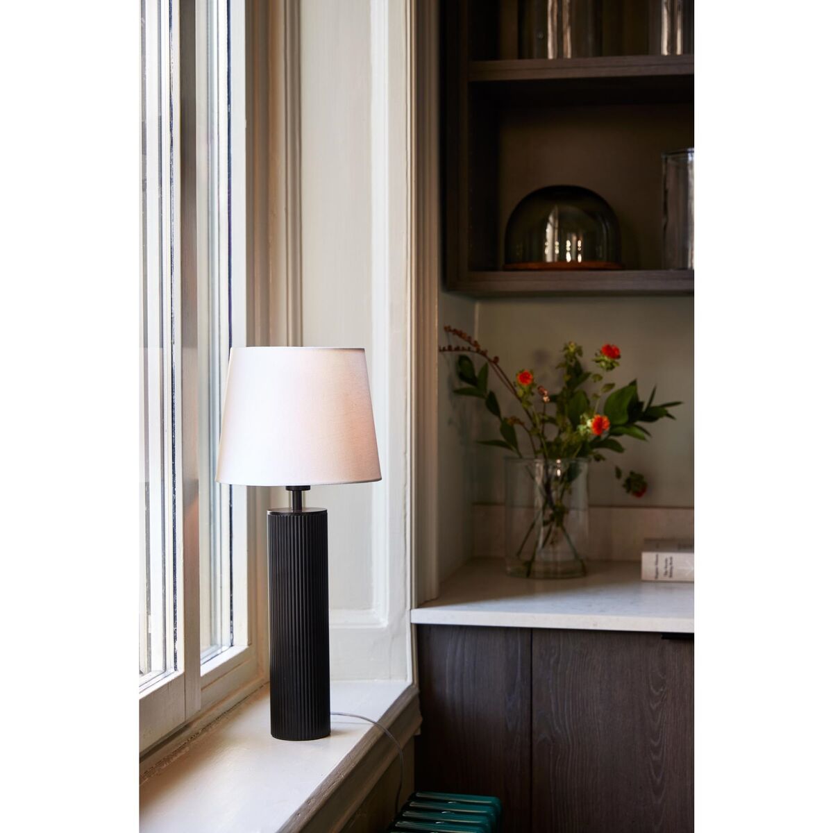 Rib 8 Table Lamp Base Black