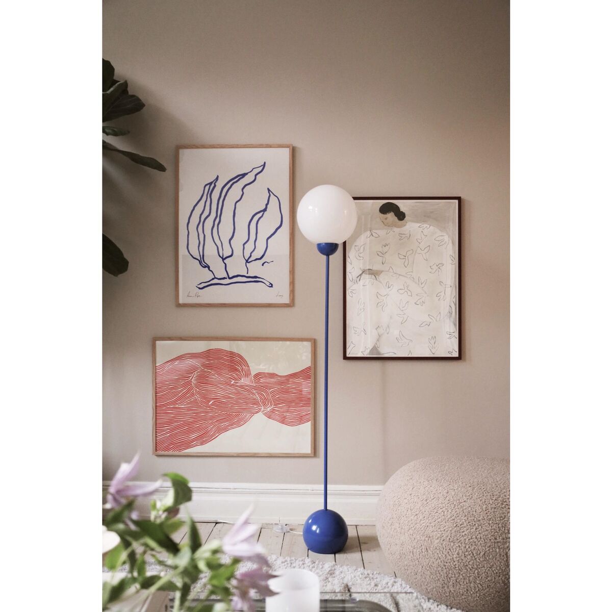 Ripley Vloerlamp Blauw