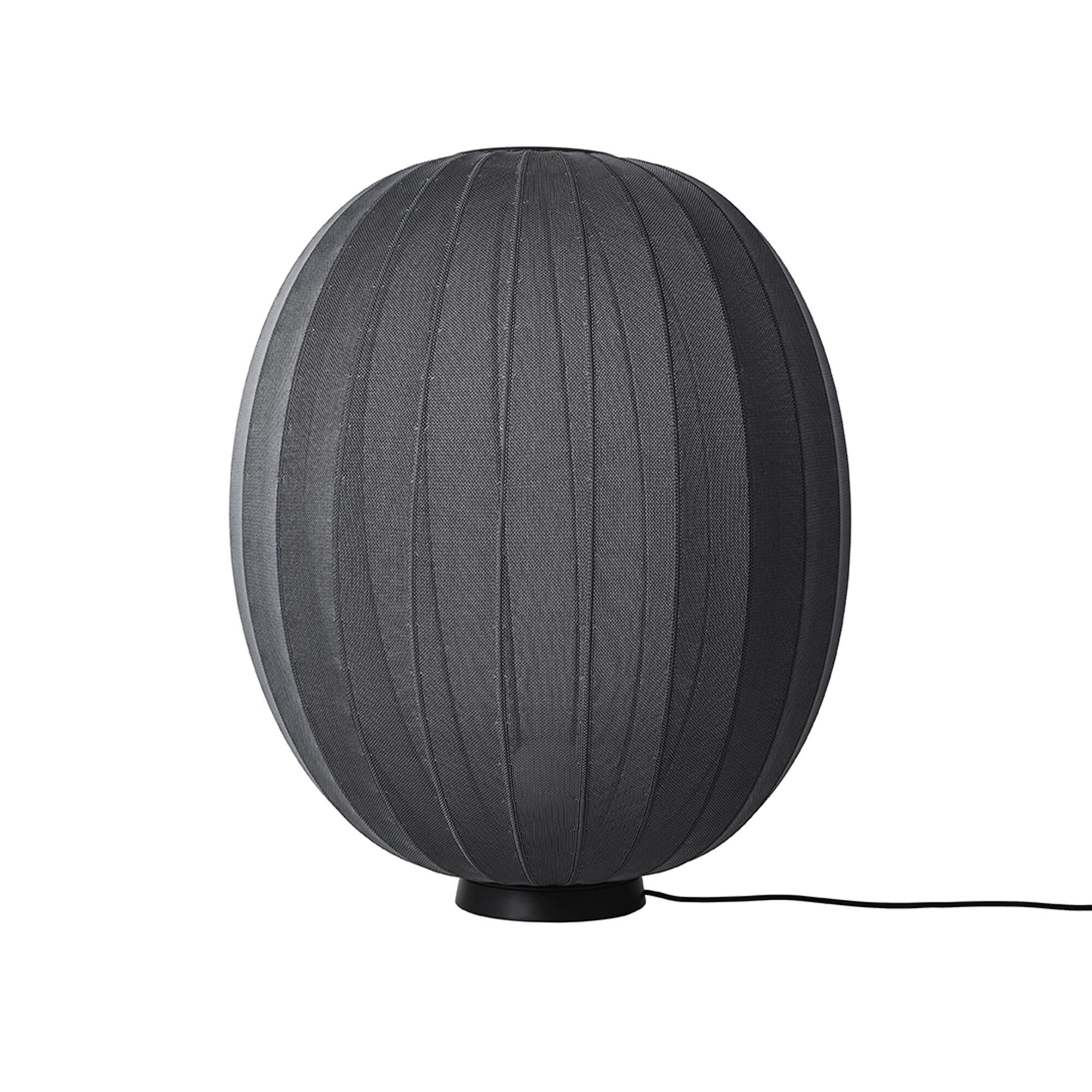 Knit-Wit H&ouml;g/Oval Golvlampa L&aring;g &Oslash;65 Svart