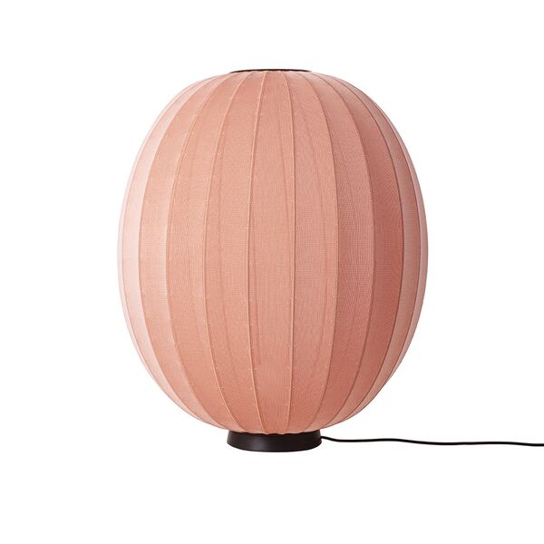 , dzianinowa Lampa stojąca wysoka/owalna, niska, Ø65, Koralowy