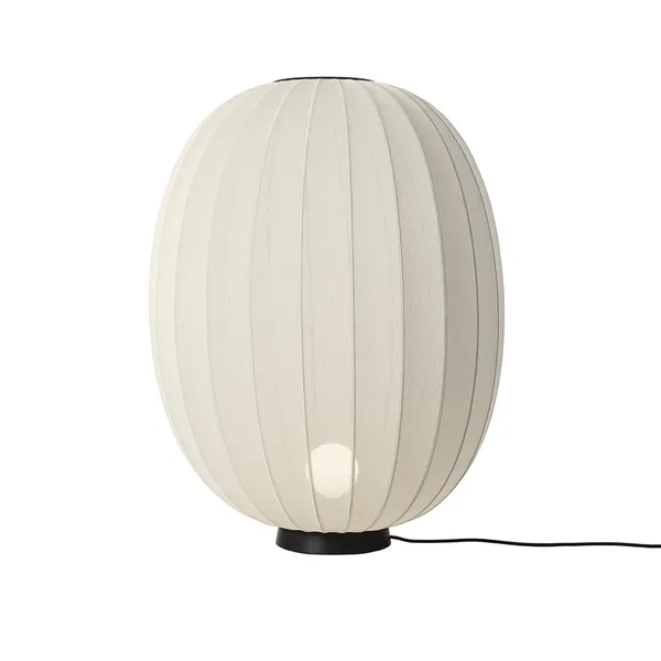 , dzianinowa Lampa stojąca wysoka/owalna, niska, Ø65, Perłowobiały